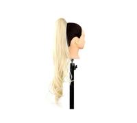 Ponytail Long Layered Ponytail Synthetic Hair Extension Blonde Pony Tail Flexible Ponytails Hairpieces Hairstyle(613)