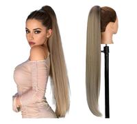 Ponytail Long Straight Ponytail Hair Extensions for Women Drawstring Fake Pony Tail Synthetic Hairstyle(TBD)