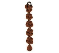 Ponytail One Pieces of Wig Bun Bubble Hair Extensions Lantern Ponytail with Tie Synthetic Hairpiece Hairstyle(Light Brown)