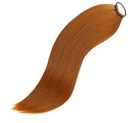 Ponytail Ponytail Hair Extensions with Elastic Ties 24 Inch Long Straight False Pony Tails Natural Synthetic Piece for Women Hairstyle(R822-350-18C)