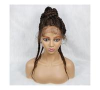 Ponytail, Sassy & Sophisticated: 24-Inch Braided Lace Synthetic Wig - Unleash Your Ponytail Glamour