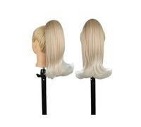 Ponytail Short Drawstring Ponytail Extensions 14 Inch Straight Hair Curly Tail Synthetic Pony Hairpieces for Women Girls Hairstyle(103-60)