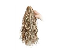 Ponytail Synthetic Claw Clip In Ponytail Curly Blonde Brown Short Hairpiece Fluffy Hair Extensions Hairstyle(6H613)