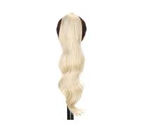 Ponytail Synthetic Ponytail Hair Extensions Flexible Wrap Around False Tail Natural Wavy Pony Hairpiece Hairstyle(P16 613)