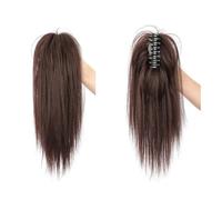 Ponytail Synthetic Short Straight Ponytail Extensions Claw Clip Half Tied Pony Tail False Hair Piece for Women Girls Hairstyle(2M33)