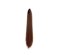 Ponytail Synthetic Wig Ponytail Clip Extra Long Temperament Ultra Light and High Straight Hair Hairstyle(Light Brown)