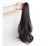 Ponytail Wig Mid-length Curly Wavy Hair Extension Natural Soft Synthetic Heat- Fiber Claw Secure Comfortable Attachment for Women Girls Adds Volume Length Styling Glamour Stylish E