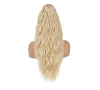 Ponytail, Women's Long Synthetic Drawstring Ponytail Hair Extension Gorgeous Curly Wavy Style Ponytail Extension(Gold)