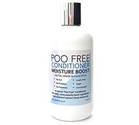 POO FREE - 99% Natural Conditioner - Moisture Boost, Castor, Argan, Eucalyptus. No Sulfates/Parabens/Silicones, pH 5.5, Sensitive Skin. 250ml
