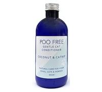 POO FREE - Cat Conditioner with Catnip - 99% Natural - Coconut, Catnip - Sulphate & Paraben Free - Soothes, Conditions, Relieves Itchy Skin - pH Balanced, Concentrated - 250ml