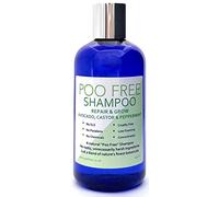 POO FREE - Shampoo Repair & Grow - 99% Natural - Castor, Avocado, Mint. Sulfate/Parabens Free. Gentle, Concentrated. pH 5.5 For Sensitive Skin. 250ml