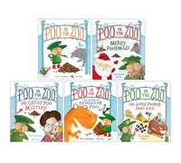 Poo in the Zoo Series 5 Books Collection Set By Smallman & Grey(Poo in the Zoo, Merry Poopmas!, The Great Poo Mystery ,The Island of Dinosaur Poo & The Super Pooper Road Race)