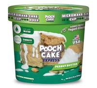 Pooch Cake Express - Microwave Cake in a Cup for Dogs - Peanut Butter Flavor