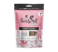 Pooch & Mutt - Calming Dog Small Dental Sticks, Hemp and Sage Flavour Dog Dental Chew, 1 pack of 7 sticks