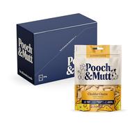 Pooch & Mutt - Cheddar Cheese Meaty Treats, Dog Treats Grain Free, Digestive Friendly and Vegan, Pack of 7x120g (packaging may vary)