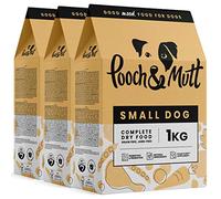 Pooch & Mutt - Complete Small Dry Dog Food (Grain Free & 100% Natural) - Chicken & Superfood Blend, 3x1kg, Brown