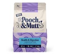 Pooch & Mutt - Health & Digestion Minis (Small Sized Kibble), Complete Dry Dog Food Grain Free, for Senstive Stomachs and Digestion Health, Salmon and Sweet Potato, 2kg
