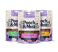 Pooch & Mutt - Meaty Dog Treats (Grain Free), Variety Set, Pack of 3x120g | Treats for Dogs, For Hyperactive or Anxious Dogs, For Fresh Breath and Skin Care, For Dry and Itchy Skin, Packaging May Vary