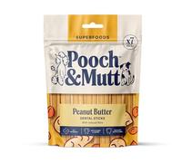 Pooch & Mutt - Peanut Butter Dog Dental Sticks (Regular Sticks), Dog Dental Chew, for Teeth and Gums Cleaning, 1 pack of 7 sticks (packaging may vary)