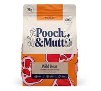 Pooch & Mutt - Primal Dry Dog Food (Regular Sized Kibble), Grain Free High Protein Dog Food, Wild Boar Lamb and Duck, 2kg