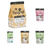 Pooch & Mutt Small Dog Compete Bundle: Small Dry Dog Food 1.5kg, Calming & Superfood Dental Sticks (7 Sticks Each), 120 Poo Bags