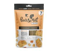 Pooch & Mutt - Training Dog Small Dental Sticks, Cheddar Cheese Flavour Dog Dental Chew, 1 pack of 7 sticks