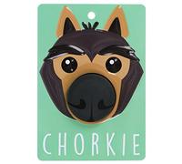 Pooch Pals Chorkie Dog Lead Holder Wall Mounted Plaque Pop-Out Hook Hanger