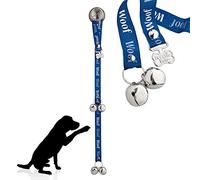 PoochieBells Handcrafted Dog Doorbell for Potty Training - Easy & Quick, Doggie-Safe USA-Made Dog Door Bell with Perfect Sound, Dog Trainer-Recommended for Over 20 Years, Woof Woof