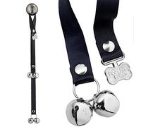 PoochieBells Lux Leather USA Handcrafted Dog Doorbell, Trusted by Pros & Pet Owners for 15+ Yrs, Quick & Easy Potty/Housetraining Puppy Training Bells, Beautifully Made, Easy to Hear, Train in Days