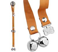PoochieBells Lux Leather USA Handcrafted Dog Doorbell, Trusted by Pros & Pet Owners for 15+ Yrs, Quick & Easy Potty/Housetraining Puppy Training Bells, Beautifully Made, Easy to Hear