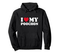 Poochons Bichpoos Bichon Poo Bichpoo I Love My Poochon Pullover Hoodie