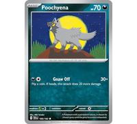 Poochyena 105/162 Common Reverse Holo Pokemon Card (SV Temporal Forces) + 1x TitanCards® Toploader