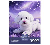 Poodle 1000 Piece Adults Puzzle Kids Age Gifts Gifts Birthday Animal Home Decoration Challenging & Brainteasing 70x50cm/1000pcs