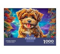 Poodle 1000 Piece Jigsaw Puzzle with Whimsical Design - A Charming Challenge for Adults And Kids Age 14 Years Up38x26cm/1000pcs