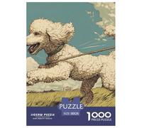 Poodle 1000 Pieces Animation Paper Jigsaw Puzzle Colourful Beautiful Decoration for Adults And Kids 38x26cm/1000pcs
