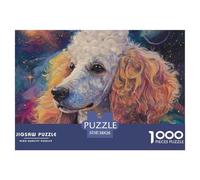 Poodle 1000 Pieces Jigsaw Puzzles Age 12+ for Adults Animal Fun Challenging Brainteasing Colourful Home Decoration 38x26cm/1000pcs