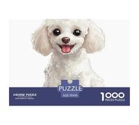 Poodle 1000 Pieces Puzzle for Adults And Children Animal with Extra Fun Challenges Perfect for Relaxation Home Decoration 70x50cm/1000pcs