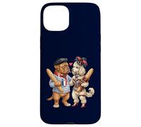 Poodle + Bordeaux Dog Couple France Flag Case for iPhone 15 Plus