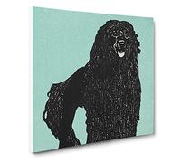 Poodle by Moriz Jung Canvas Print | Gallery Wrapped 30mm Frame Wall Art | 14x14 inches | Ready to Hang | Modern Picture | Living Room Bedroom Lounge Office