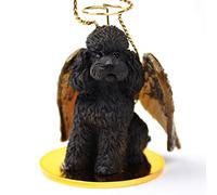 Poodle Chocolate w/Sport Cut Pet Angel Ornament