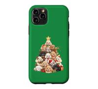 Poodle Christmas Tree Festive Curly Dog Celebration Case for iPhone 11 Pro