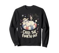 Poodle Dog Chill The Fourth Out Independence Day July 4th Sweatshirt