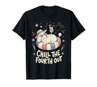Poodle Dog Chill The Fourth Out Independence Day July 4th T-Shirt