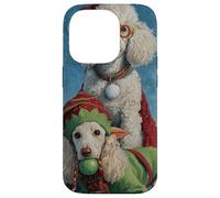 Poodle Dog Christmas Snow Holiday Art Case for iPhone 14 Pro