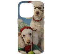 Poodle Dog Christmas Snow Holiday Art Case for iPhone 14 Pro