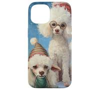 Poodle Dog Christmas Snow Holiday Art Case for iPhone 15