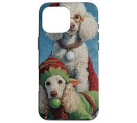 Poodle Dog Christmas Snow Holiday Art Case for iPhone 16 Pro Max