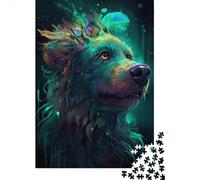 Poodle Dog Jigsaw Puzzles 1000 Pieces Jigsaw Puzzle for Adults Intellectual Game Jigsaw Puzzle Toys for Adults 1000pcs (38x26cm)