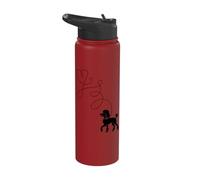 Poodle Dog Lovers 50s Sock Hop Rockabilly 1950s Dance Doo Stainless Steel Insulated Water Bottle