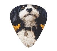 Poodle Dog Sunflower Guitar Picks Gift Set - Smooth Durable Plectrums For Acoustic, Electric & Bass Guitar, Perfect Present For Guitar Lovers & Musicians